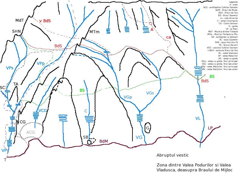 Valea Podurilor - Valea Vlăduşca